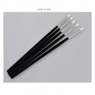 5 Gummi Spatulas Schwarz/Weiß (Fotofarbe abweicht) - #71409