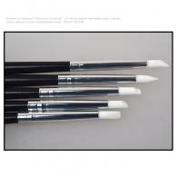 5 Gummi Spatulas Schwarz/Weiß (Fotofarbe abweicht) - #71409