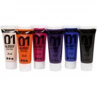 A-Color Acrylfarbe glänzend, 6 Sekundärfarben, 6x20 ml - #595350