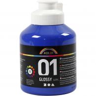 CC Kids Acrylfarbe glnzend blau 500 ml - #589203