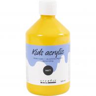 CC Kids Acrylfarbe matt gelb 500 ml - #589205