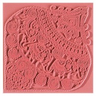 Cernit Strukturmatte Indische Elefanten 9x9cm - Polymer Clay Modelliermasse - #125582