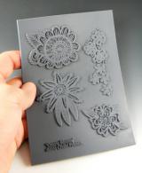 Fimo Christi Friesen Drama Blooms Texturstempel - Fimo-Ton - #237265