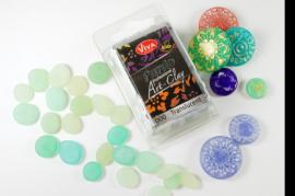 Fimo Polymer Clay, 7 transparente Farben – Modelliermasse - #547656