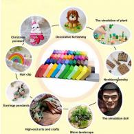 Fimo Polymer Clay Probierset mit 24 Farben und Zubehör – Modelliermasse - #451452