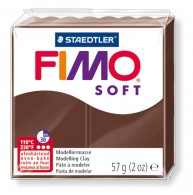 FIMO Soft Schokoladenbraun Nr. 75 – 57 g – Polymerknete / Modelliermasse - #3661