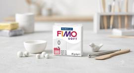 FIMO Soft White 0 - 57 g - Flexible Polymerknete für Schmuck - #3635