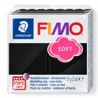 Fimo ton Soft schwarz Nummer 9 - 57 Gramm - #3638