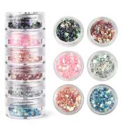 Glitzerpuder C3 blau/grün – Polymer Clay / Modelliermasse - #588063