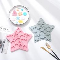 Große Silikonform Weihnachten - Polymer Clay / Modelliermasse - #217327