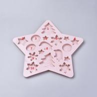 Große Silikonform Weihnachten - Polymer Clay / Modelliermasse - #217327