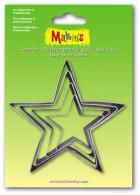 Makins Ton-Ausschnittstern-Set, 4-teilig – Modelliermasse - #172137
