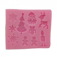 Silikon-Weihnachtsformwerkzeug – für Polymer Clay und Modelliermasse - #217323