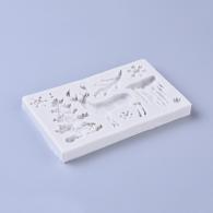 Silikonform für Weihnachtsbäume und Tiere – Modelliermasse - #217326