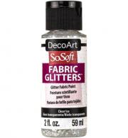 SoSoft Fabric Glitters Paint 59ml, Clear Ice - #539690